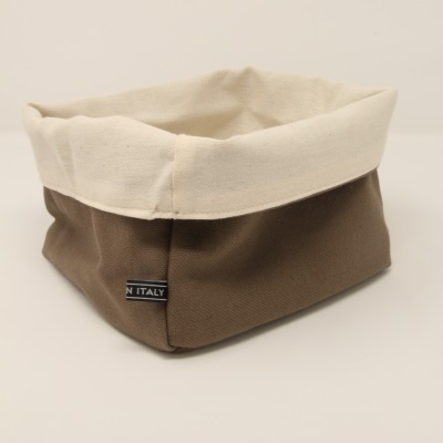 Cestino Pane con Noccioli Marrone cm 18X18